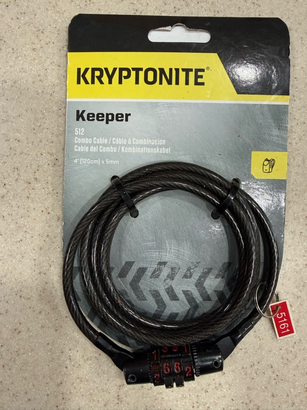 Kryptonite Keeper Combo Cable LOCK 512